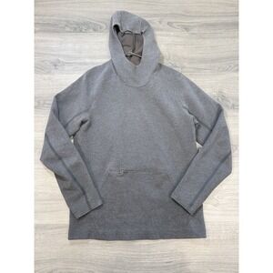 Lululemon Chamber Layer Pullover Mens Small Heathered Black/Gray Hooded